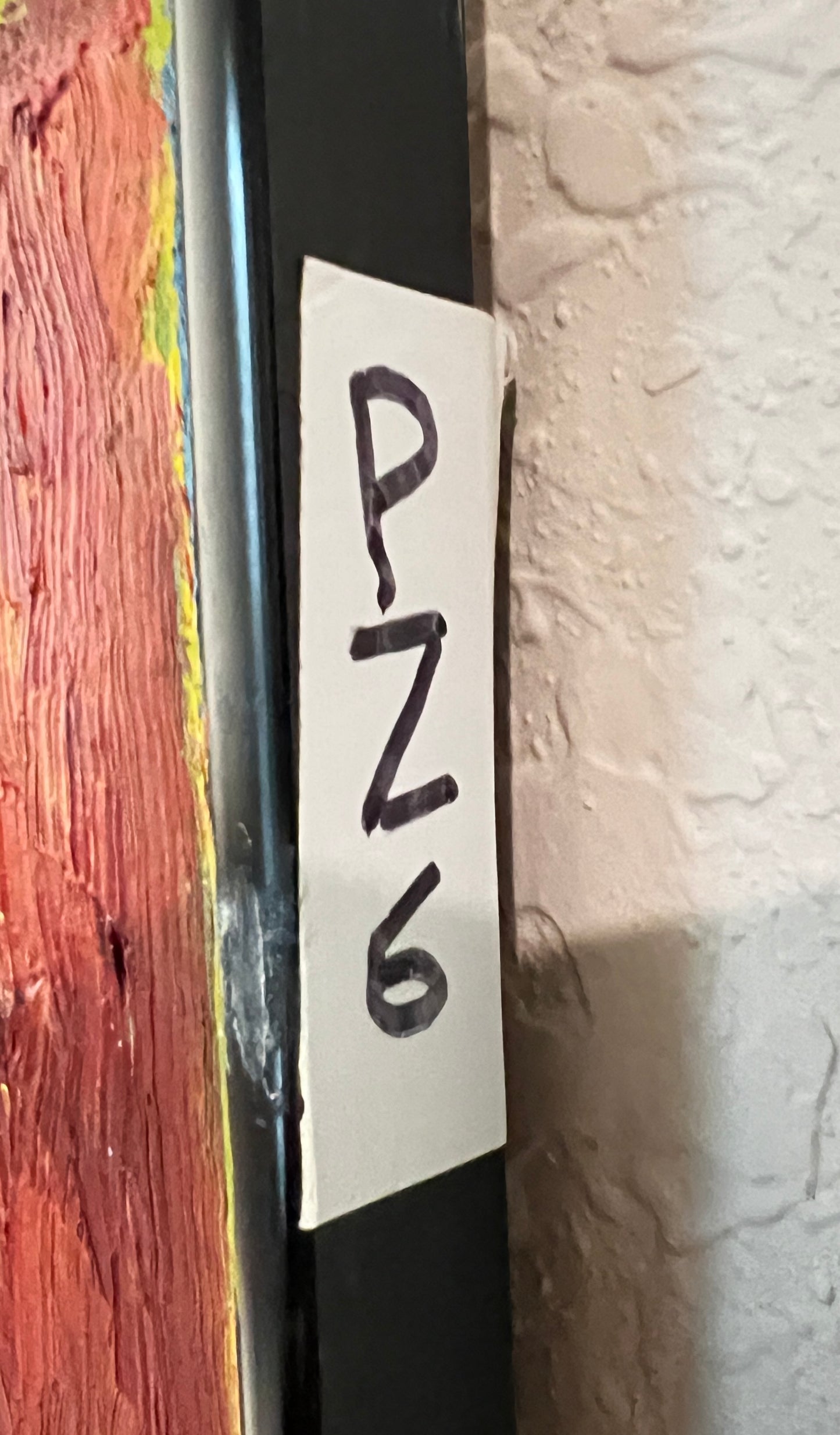 Bob Dornberg Original Oil Painting – “Between Glances” Framed 16 x 20 – Abstract Figurative – Expressive Figures – Catalog PZ6