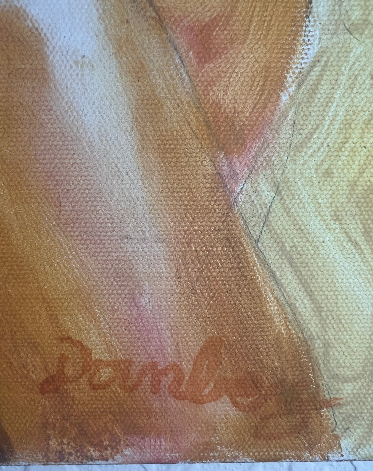 Bob Dornberg Original Oil Painting – “Before We Knew Goodbye” Diptych Framed 16 x 20 – Abstract – Catalog TI4 & TJ9