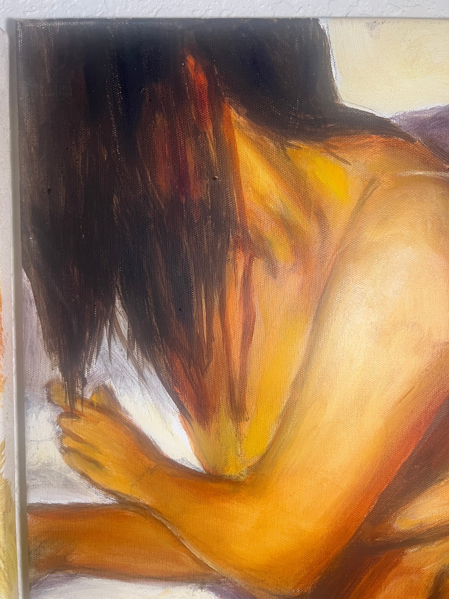 Bob Dornberg Original Oil Painting – “Before We Knew Goodbye” Diptych Framed 16 x 20 – Abstract – Catalog TI4 & TJ9