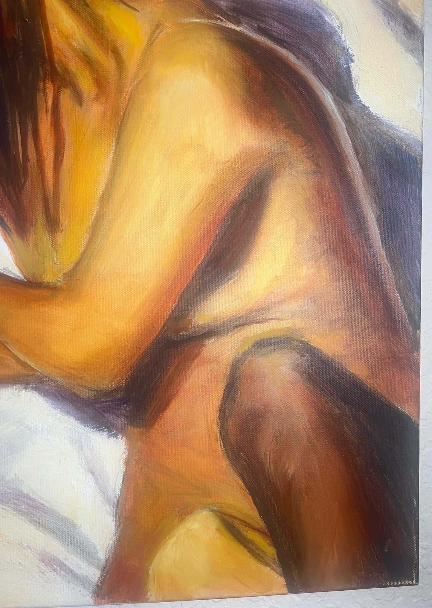 Bob Dornberg Original Oil Painting – “Before We Knew Goodbye” Diptych Framed 16 x 20 – Abstract – Catalog TI4 & TJ9